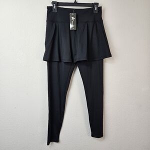 ANIVIVO Skirted Leggings Size Medium Black NWT